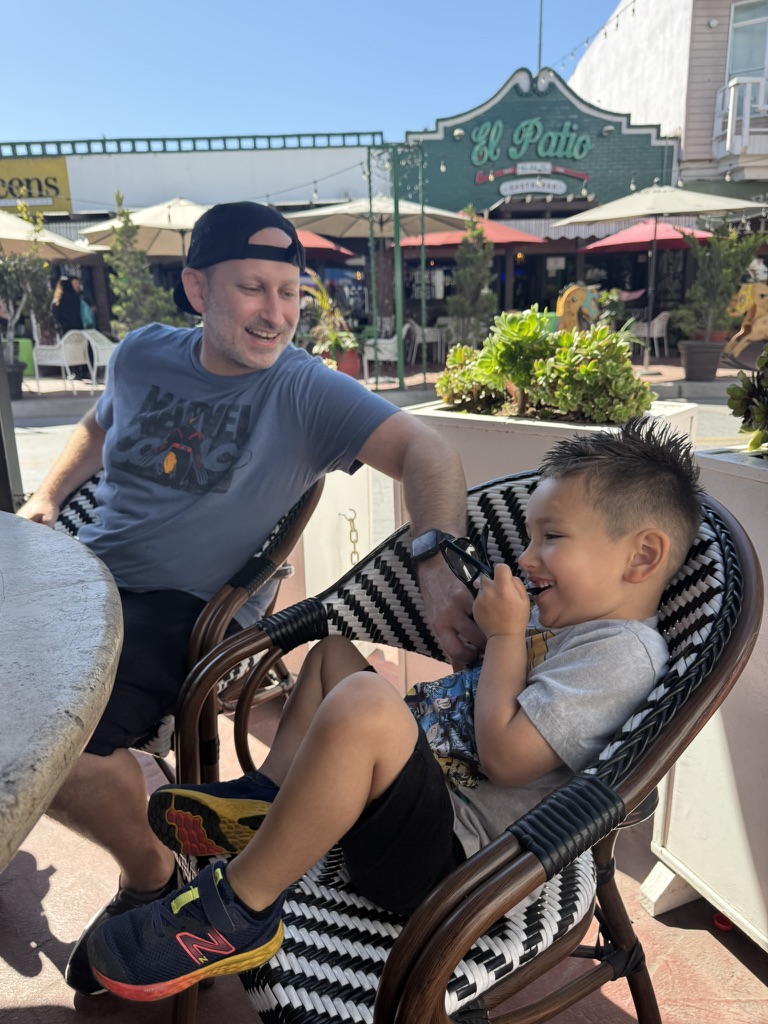 Ryan sharing a joyful moment with Aiden